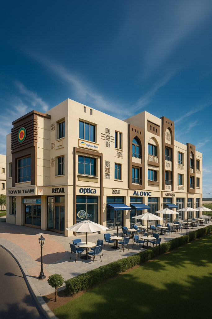 First point mall مشروع محلات تجارية ومكاتب ادارية امام مستشفى الاطفال الجامعي بسوهاج الجديدة